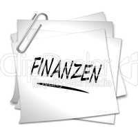 haftnotiz finanzen