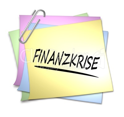 haftnotiz finanzkrise