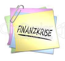 haftnotiz finanzkrise