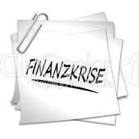 haftnotiz finanzkrise