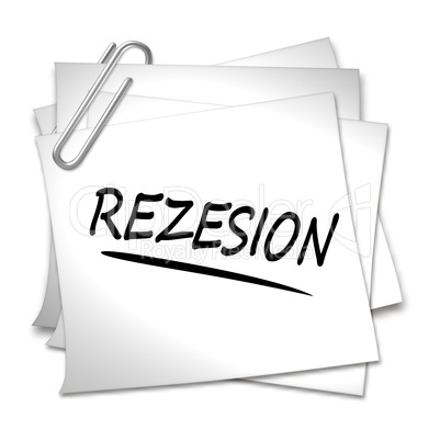 haftnotiz rezesion