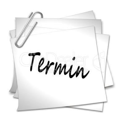 haftnotiz termin