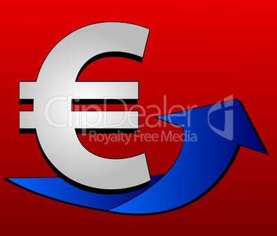 Symbol Euro steigend