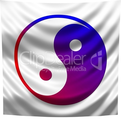 ying yang flagge