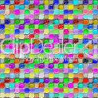 colorful plastic wax pattern