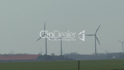 Wind turbines, big and small