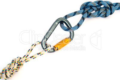 carabiner and rope