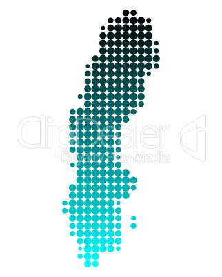 Karte von Schweden