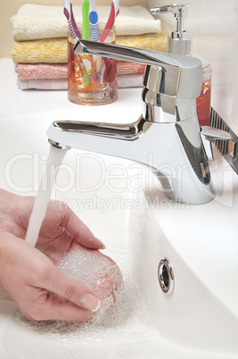 Washing hands