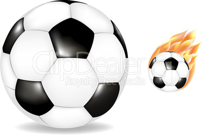 Two Soccer Balls