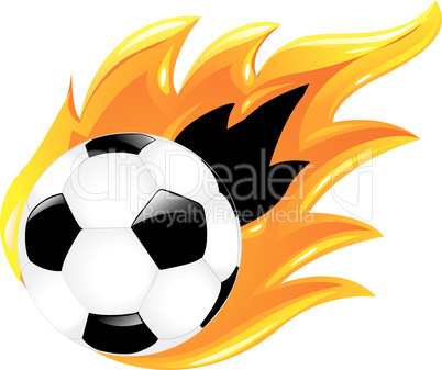 Burning Soccer Ball