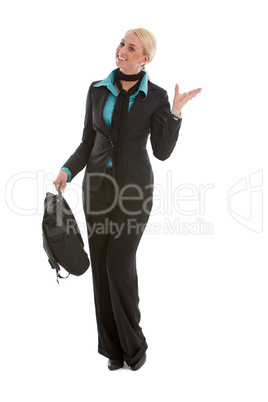 Pretty business woman with happy smile Pretty business woman with happy smile