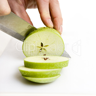 apple sliced