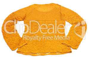 Orange knitted jacket