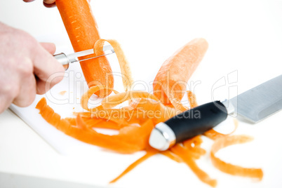Carrot been peeled
