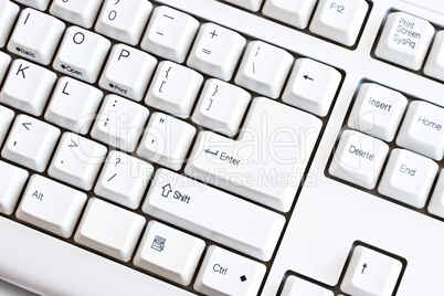 white keyboard