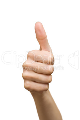 thumbs up sign