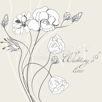 Template for wedding invitation