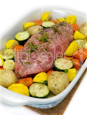 Uncooked Lamb Roast