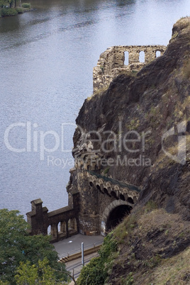 Ancient ruins in Prague