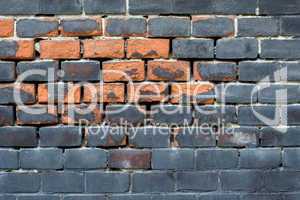 Black brick wall