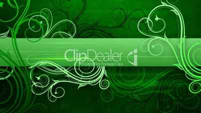 Beautiful green patterns for credits