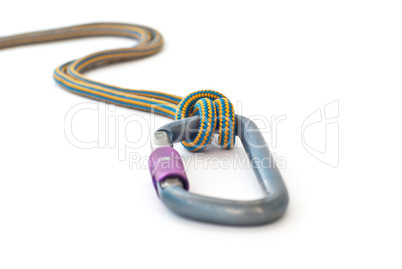 carabiner and rope