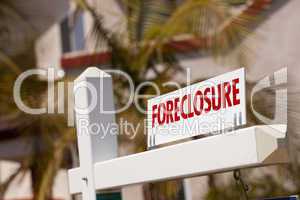 Close-up Foreclosure Real Estate Sign