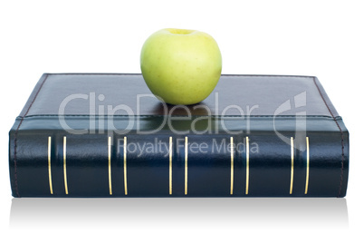 book and apple