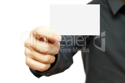 blank business card