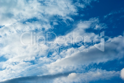 Blue sky and clouds