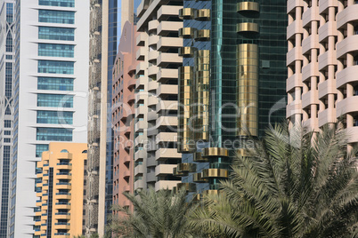 High rise apartment buildings