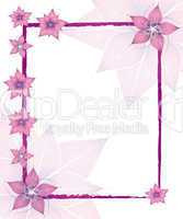 Pink Floral Rahmen