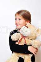 Mädchen mit Teddybär