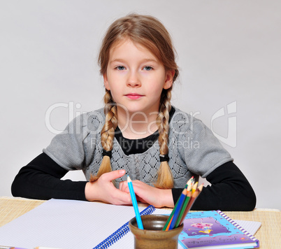 Mädchen in der Schule