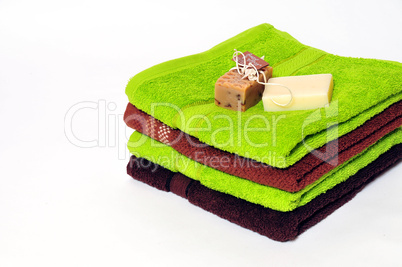 Handtücher und Seife