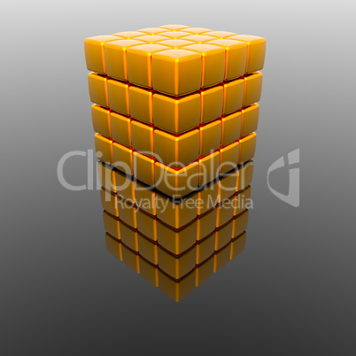 cube assembling from blocks