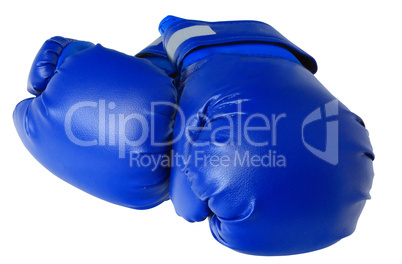 blue boxing gloves
