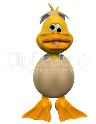 verrückte Ente im Ei