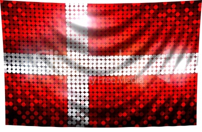 Pailetten Flagge Dänemark