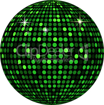 Grüne Discokugel
