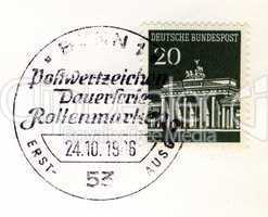 brandenburger tor special postmark