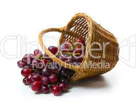 grapes in basket