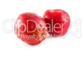 two red apples