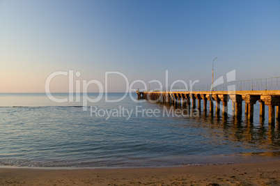 old jetty at morning