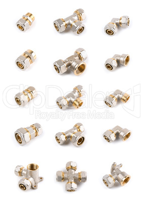 Set of plumbing fittings