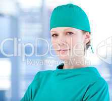 Portrait of a confident female surgeon