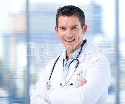 Portrait of a self-assured male doctor