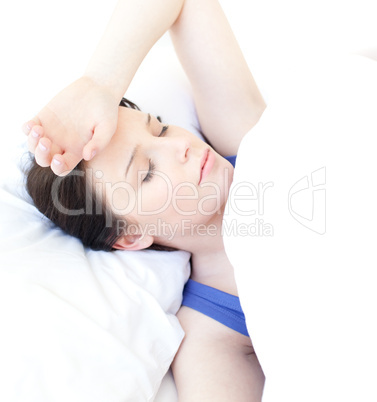 Portrait of an attractive woman sleeping