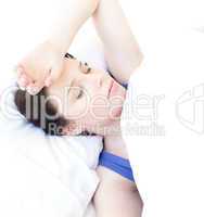 Portrait of an attractive woman sleeping